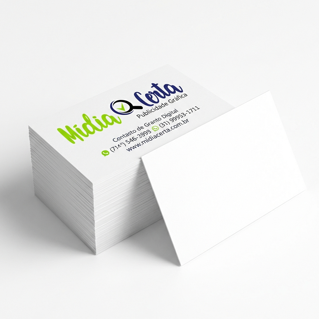 CARTÃO DE VISITA -  300G - 4X0 - 1000 UN.