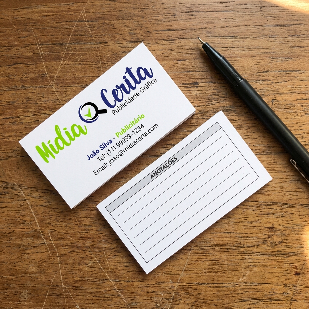 CARTÃO DE VISITA -  300G - 4X1 - 1000 UN.