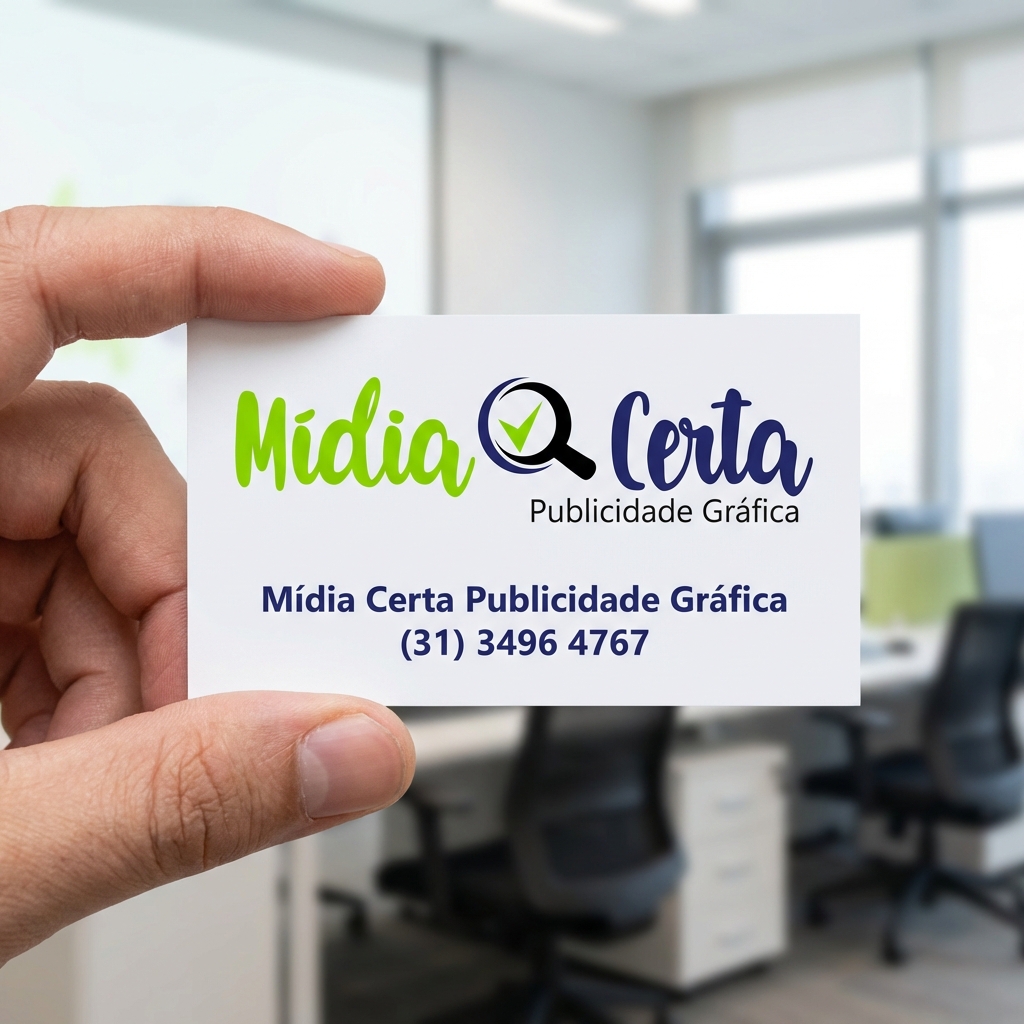 CARTÃO DE VISITA -  300G - 4X4 - 1000 UN.